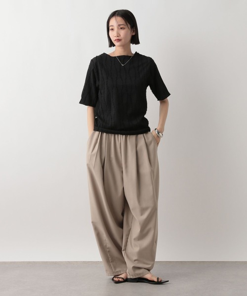 LOWRYS FARM（ローリーズファーム）の「ジャガードフリンジ５Ｓ　 495079（Tシャツ/カットソー・レディース・ブラック/ホワイト/ブルー・FREE）」の13枚目の写真