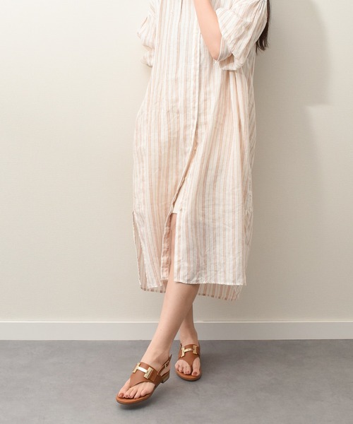 inter-chaussures（インターショシュール）の「【Oh my Sandals】ラウンドトウオーナメントトングサンダル(E52202)（サンダル・レディース・ブラック/ブラウン/ホワイト/シルバー・39/38/36/35/37）」の11枚目の写真