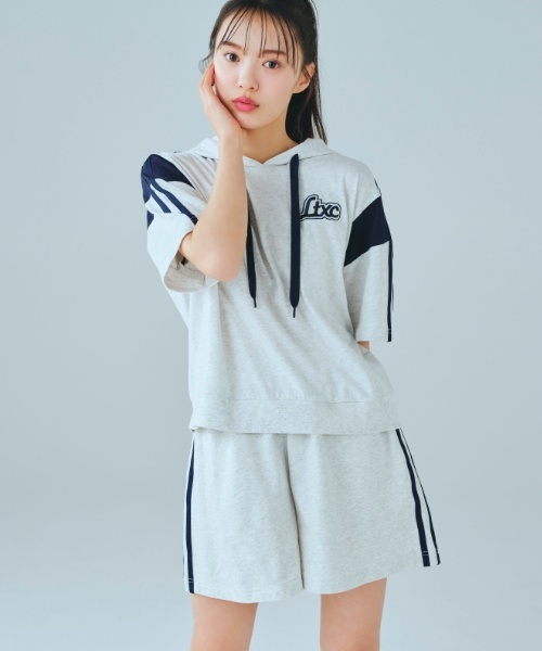 新品♡PINK-latte&Lovetoxic 秋コーデ 3点セット 160 セール】【LTXC】【GOODPRICE】【綿100％】ラインパーカ
