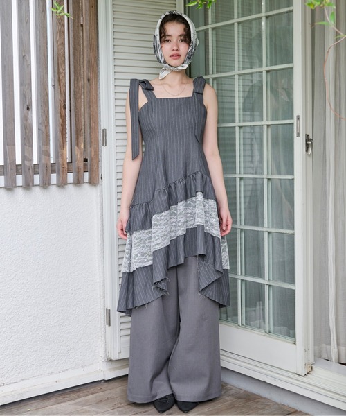 セール】ribbon tiered cami onepiece / リボンティアードキャミ