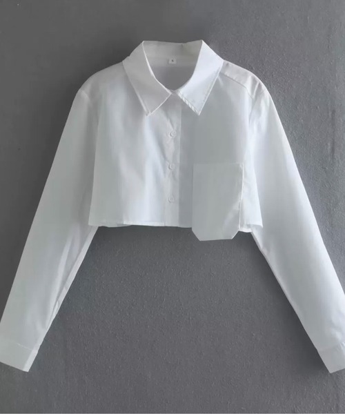 AKIO ミニポロ ショート丈トップス AKIO ミニポロ ショート丈トップス