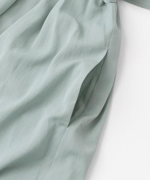 URBAN RESEARCH ROSSO WOMEN（アーバンリサーチ　ロッソ）の「フレアスリーブウエストベルトワンピース（ワンピース・レディース・チャコールグレー/カーキ/ブルー系その他・FREE）」の11枚目の写真