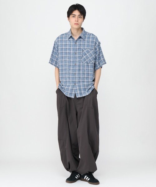 3.3 Field Trip （3.3フィールドトリップ）の「3.3 Field Trip／チェックアートシャツ（シャツ/ブラウス・メンズ・ブラック/ブルー・LARGE/MEDIUM）」の11枚目の写真