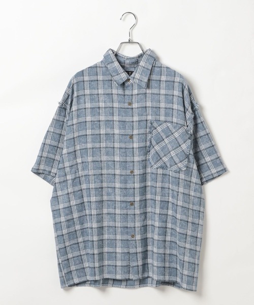 3.3 Field Trip （3.3フィールドトリップ）の「3.3 Field Trip／チェックアートシャツ（シャツ/ブラウス・メンズ・ブラック/ブルー・LARGE/MEDIUM）」の22枚目の写真