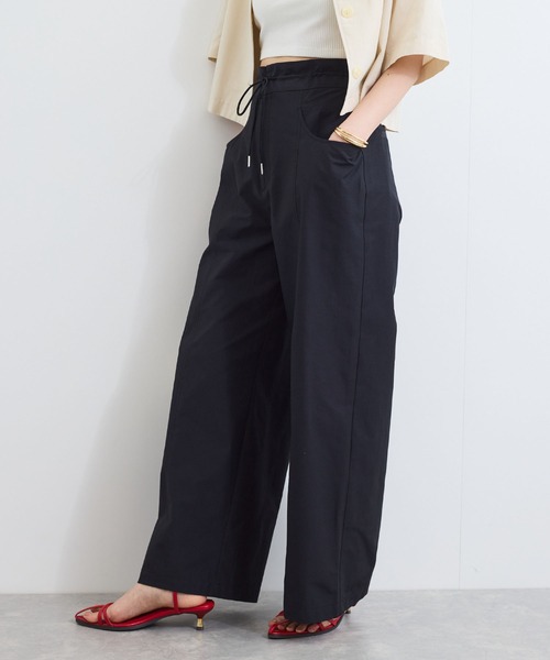 VIS（ビス）の「【接触冷感/洗える】ドロストワイドパンツ（その他パンツ・レディース・ブラック/ベージュ・FREE）」の15枚目の写真