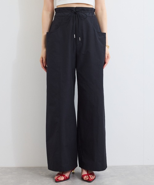 VIS（ビス）の「【接触冷感/洗える】ドロストワイドパンツ（その他パンツ・レディース・ブラック/ベージュ・FREE）」の18枚目の写真