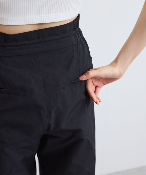 VIS（ビス）の「【接触冷感/洗える】ドロストワイドパンツ（その他パンツ・レディース・ブラック/ベージュ・FREE）」の6枚目の写真