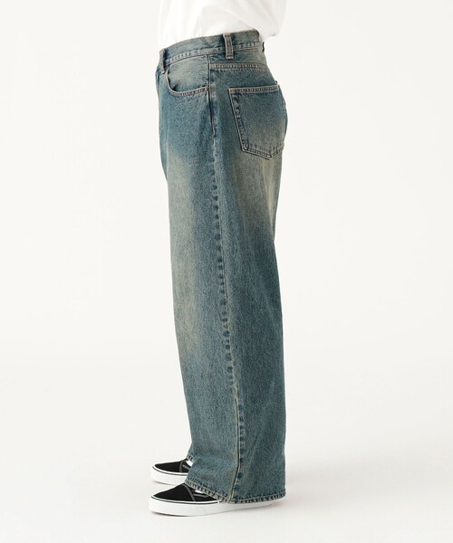 B:MING by BEAMS（ビーミングバイビームス）の「ユーズド ワイド デニム（デニムパンツ・メンズ・インディゴブルー/ブラック・XL/S/L/M）」の12枚目の写真