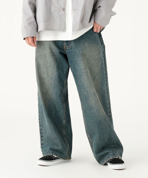B:MING by BEAMS（ビーミングバイビームス）の「ユーズド ワイド デニム（デニムパンツ・メンズ・インディゴブルー/ブラック・XL/S/L/M）」の21枚目の写真