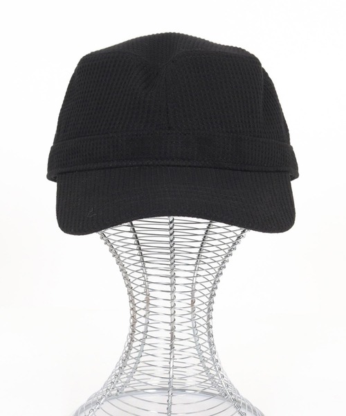 CAMBIO（カンビオ）の「mko12944- Waffle Work Cap ワッフルワークキャップ（キャップ・メンズ・カーキオリーブ/ブラック/ダークグレー/ネイビー・M/L）」の5枚目の写真
