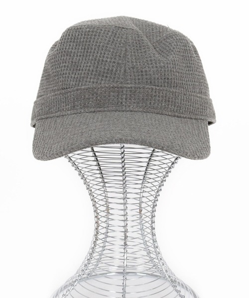CAMBIO（カンビオ）の「mko12944- Waffle Work Cap ワッフルワークキャップ（キャップ・メンズ・カーキオリーブ/ブラック/ダークグレー/ネイビー・M/L）」の6枚目の写真