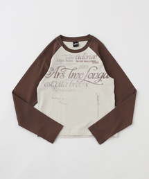LMC / エルエムシーWM GRADATION LETTERING RAGLAN LONG S