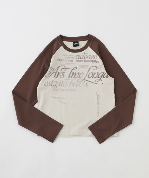 セール】LMC / エルエムシーWM GRADATION LETTERING RAGLAN LONG