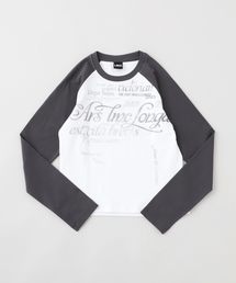 LMC / エルエムシーWM GRADATION LETTERING RAGLAN LONG S