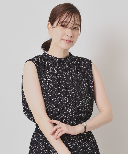 ITS'DEMO（イッツデモ）の「【手洗い可】楊柳プリーツブラウス（シャツ/ブラウス・レディース・イエロー/ブラック系/ホワイト系3/グリーン・00）」の14枚目の写真