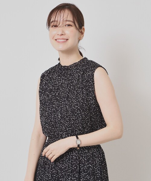 ITS'DEMO（イッツデモ）の「【手洗い可】楊柳プリーツブラウス（シャツ/ブラウス・レディース・イエロー/ブラック系/ホワイト系3/グリーン・00）」の15枚目の写真