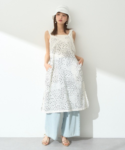 未着用✴︎ココエミリー✴︎15,750円✴︎ウル柄ドレス✴︎ハワイアンプリントワンピース イエロー系花柄ミニドレス/山崎みどり - カラードレス