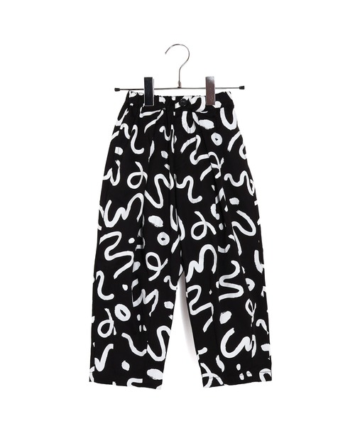 MAKE YOUR DAY（メイクユアデイ）の「総柄タックバルーンパンツ■150.160cm（その他パンツ・キッズ・オリーブ/アイボリー/ブラック/チェック/ベージュ・160/150）」の2枚目の写真