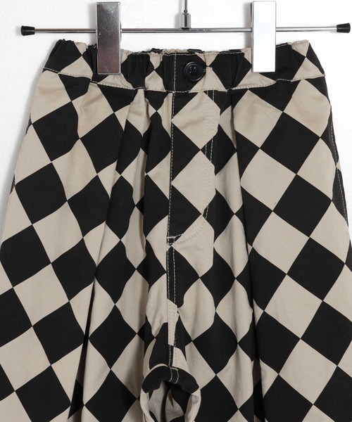 MAKE YOUR DAY（メイクユアデイ）の「総柄タックバルーンパンツ■150.160cm（その他パンツ・キッズ・オリーブ/アイボリー/ブラック/チェック/ベージュ・160/150）」の8枚目の写真