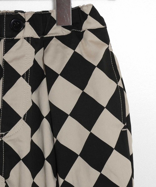 MAKE YOUR DAY（メイクユアデイ）の「総柄タックバルーンパンツ■150.160cm（その他パンツ・キッズ・オリーブ/アイボリー/ブラック/チェック/ベージュ・160/150）」の9枚目の写真