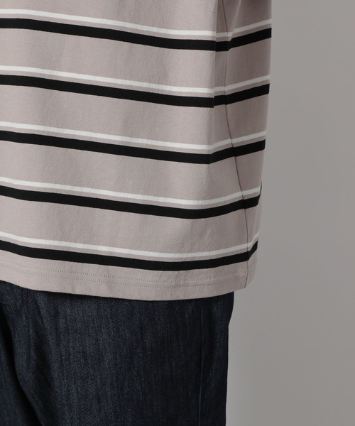 LAKOLE（ラコレ）の「アソートボーダー半袖T / 496436（Tシャツ/カットソー・メンズ・ブラック/ベージュ/ネイビー・MEDIUM/LARGE）」の16枚目の写真