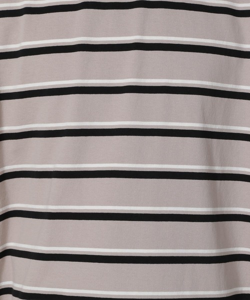 LAKOLE（ラコレ）の「アソートボーダー半袖T / 496436（Tシャツ/カットソー・メンズ・ブラック/ベージュ/ネイビー・MEDIUM/LARGE）」の13枚目の写真