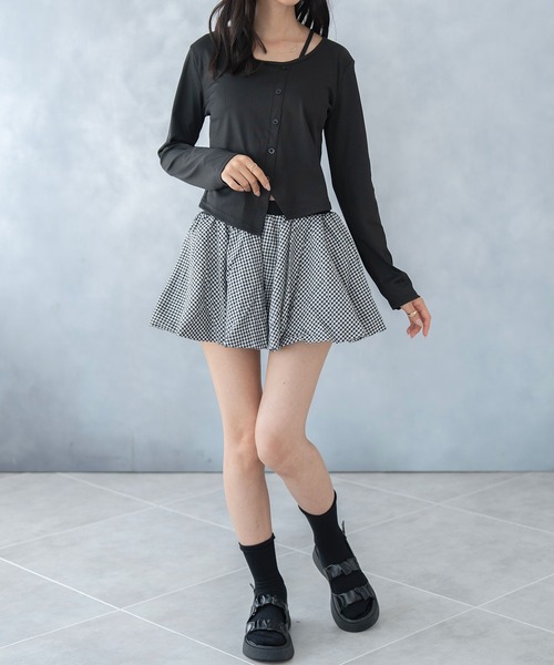 NinaetLina(ニナエリナ)の「カーディガン風ボートネックカットソー(Tシャツ/カットソー・レディース・ホワイト/ブラック・FREE)」の21枚目の写真