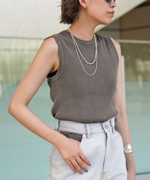 EVERYDAY I LIKE.（エヴリディアイライク）の「*Vintage N/S T-shirt（Tシャツ/カットソー・レディース・タン/ブラック系その他/ベージュ・FREE）」の2枚目の写真