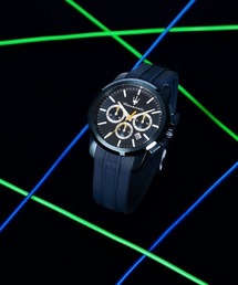 Maserati（マセラティ）の「「Maserati/マセラティ」スクセッソ - 42mm クロノ ブルー ダイヤル ブルー ラバーストラップ（アナログ腕時計）」