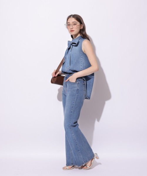 美脚セミフレアデニムパンツ（その他パンツ）｜Rirandture（リランド