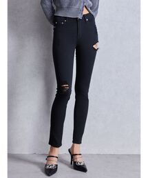 GYDA | ミドルウエストSIDE RIPPEDカラースキニーパンツ(その他パンツ)