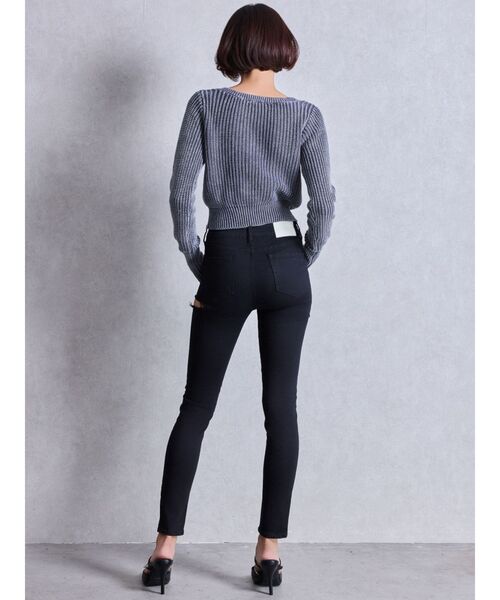 GYDA（ジェイダ）の「ミドルウエストSIDE RIPPEDカラースキニーパンツ（その他パンツ・レディース・ブラック・X-SMALL/SMALL/MEDIUM）」の10枚目の写真