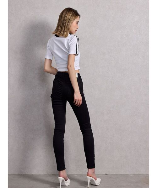 GYDA（ジェイダ）の「ミドルウエストSIDE RIPPEDカラースキニーパンツ（その他パンツ・レディース・ブラック・X-SMALL/SMALL/MEDIUM）」の17枚目の写真