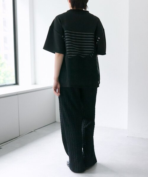 メッシュボーダーTシャツ【SUM1 STYLE】（Tシャツ/カットソー