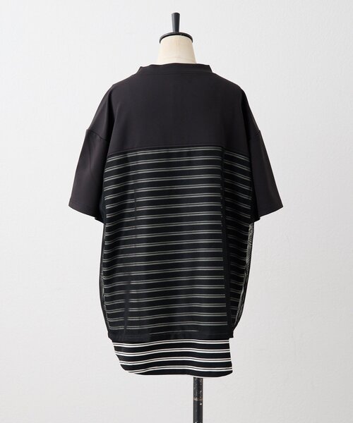 ear PAPILLONNER SUM1 STYLE シャツ セール】柄切り替えTシャツ【SUM1 STYLE(スミスタイル)】（T