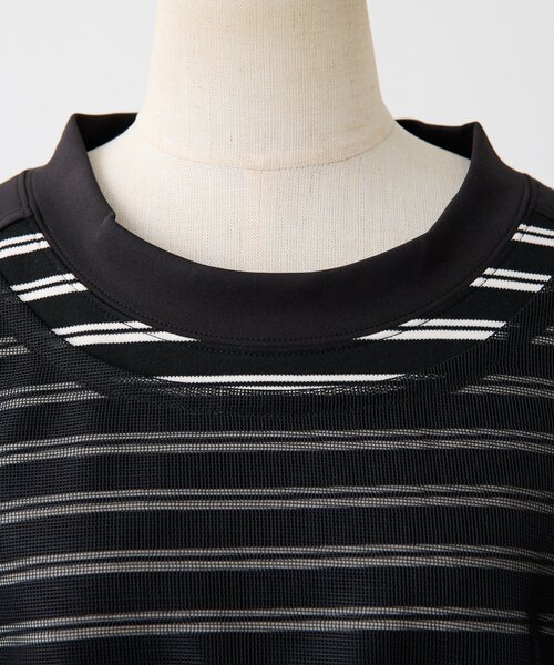 メッシュボーダーTシャツ【SUM1 STYLE】（Tシャツ/カットソー