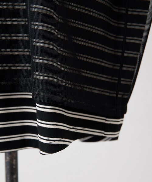 メッシュボーダーTシャツ【SUM1 STYLE】（Tシャツ/カットソー