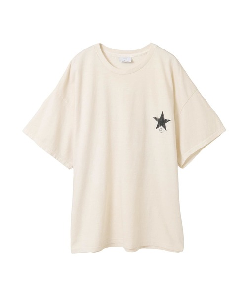 CONVERSE TOKYO（コンバーストウキョウ）の「PIGMENT DYE FLOWER LOGO TEE（Tシャツ/カットソー・レディース・ブルー/ブラック/ホワイト・SMALL/MEDIUM）」の6枚目の写真