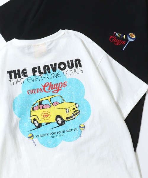 SITRY(シトリー)の「Chupa Chaps/チュッパチャプス オーバーサイズ プリント ワンポイント刺繍 ポケット 半袖Tシャツ レディース メンズ(Tシャツ/カットソー・レディース・ホワイト系その他/ホワイト/ブラック系その他/ピンク系その他/ライトピンク/ブラック/ピンク系その他2/ブルー系その他/ピンク系その他3/ブルー/ブラック系その他3/ホワイト系その他2/ホワイト系その他3/ブラック系その他2/ブルー系その他2/ピンク系その他4/ブラック系その他4/ホワイト系その他4・M/L/LL)」の3枚目の写真