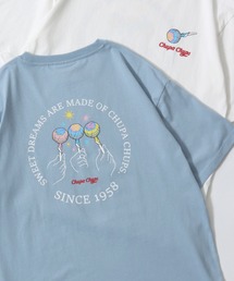 Chupa Chaps/チュッパチャプス オーバーサイズ プリント ワンポイント刺繍 ポケット 半袖Tシャツ レディース メンズ