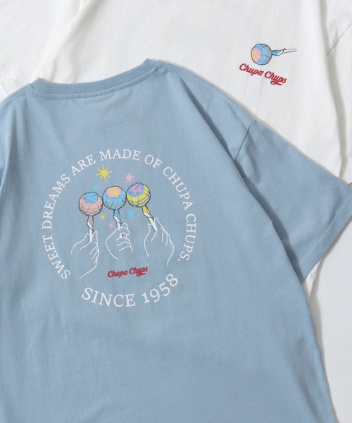 SITRY(シトリー)の「Chupa Chaps/チュッパチャプス オーバーサイズ プリント ワンポイント刺繍 ポケット 半袖Tシャツ レディース メンズ(Tシャツ/カットソー・レディース・ホワイト系その他/ホワイト/ブラック系その他/ピンク系その他/ライトピンク/ブラック/ピンク系その他2/ブルー系その他/ピンク系その他3/ブルー/ブラック系その他3/ホワイト系その他2/ホワイト系その他3/ブラック系その他2/ブルー系その他2/ピンク系その他4/ブラック系その他4/ホワイト系その他4・M/L/LL)」の11枚目の写真