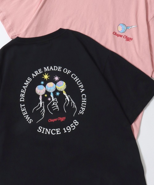 SITRY(シトリー)の「Chupa Chaps/チュッパチャプス オーバーサイズ プリント ワンポイント刺繍 ポケット 半袖Tシャツ レディース メンズ(Tシャツ/カットソー・レディース・ホワイト系その他/ホワイト/ブラック系その他/ピンク系その他/ライトピンク/ブラック/ピンク系その他2/ブルー系その他/ピンク系その他3/ブルー/ブラック系その他3/ホワイト系その他2/ホワイト系その他3/ブラック系その他2/ブルー系その他2/ピンク系その他4/ブラック系その他4/ホワイト系その他4・M/L/LL)」の8枚目の写真