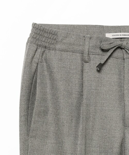 BRILLA per il gusto（ブリッラペルイルグースト）の「【【別注】giabsarchivio / MASACCIO サキソニー 1プリーツ ドローコード スラックス】（その他パンツ・メンズ・ブラック系その他2/ブラック・50/48/46/44）」の5枚目の写真