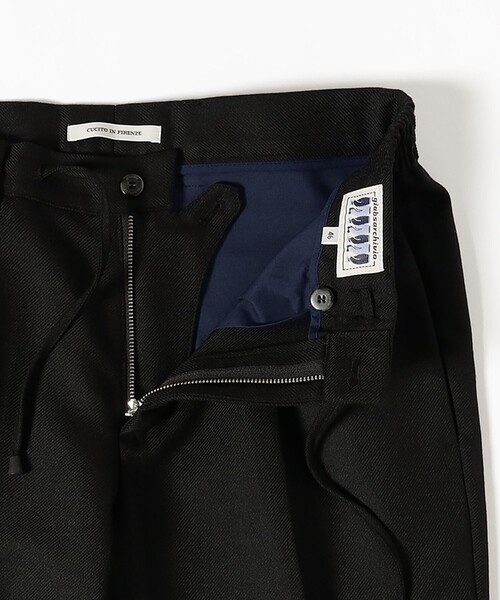 BRILLA per il gusto（ブリッラペルイルグースト）の「【【別注】giabsarchivio / MASACCIO サキソニー 1プリーツ ドローコード スラックス】（その他パンツ・メンズ・ブラック系その他2/ブラック・50/48/46/44）」の11枚目の写真