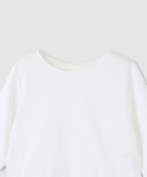 ANAYI(アナイ)の「ライトポンチペプラム5分袖プルオーバー(Tシャツ/カットソー・レディース・ホワイト/ブラック・38/36)」の14枚目の写真