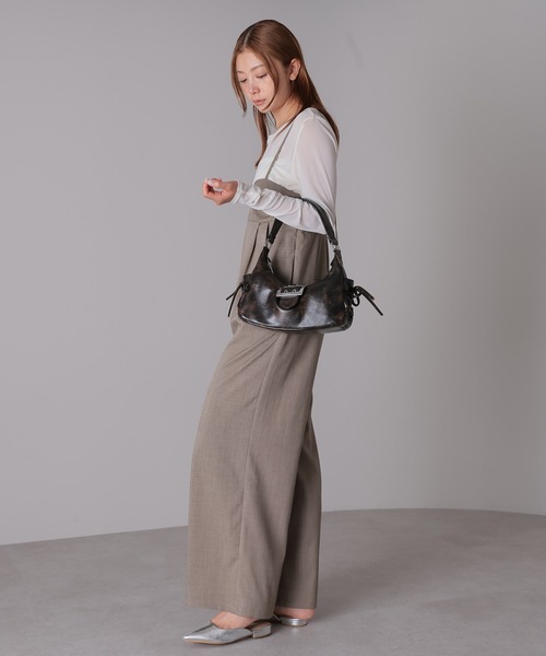 Bonjour Sagan（ボンジュールサガン）の「ヴィンテージライク サイドリボン ワンハンドルバッグ（ハンドバッグ・レディース・ブラック系その他・FREE）」の15枚目の写真