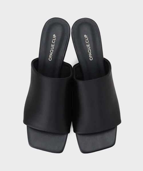 OPAQUE.CLIP（オペークドットクリップ）の「スクエアトゥミュールサンダル（サンダル・レディース・ブラック/ネイビー・02/03）」の7枚目の写真