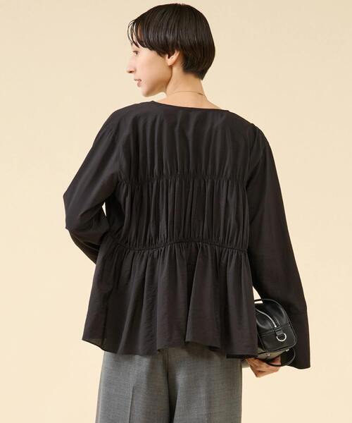 モダールシルクティアードブラウス（シャツ/ブラウス）｜martinique