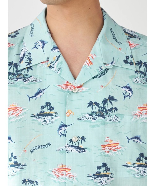 McGREGOR(マックレガー)の「リゾート柄シャツ(マリン)(シャツ/ブラウス・メンズ・ネイビー/グレー系その他・L/M)」の6枚目の写真