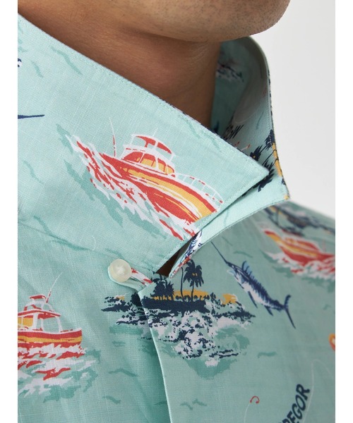 McGREGOR(マックレガー)の「リゾート柄シャツ(マリン)(シャツ/ブラウス・メンズ・ネイビー/グレー系その他・L/M)」の7枚目の写真